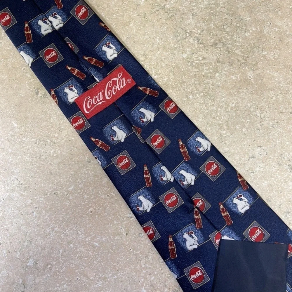 Vintage Coca-Cola Panda bear Neck Tie 90’s